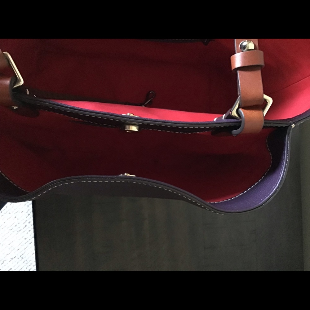 Dooney & Bourke Pebble Leather Flynn Shoulder Bag - Picture 7 of 8